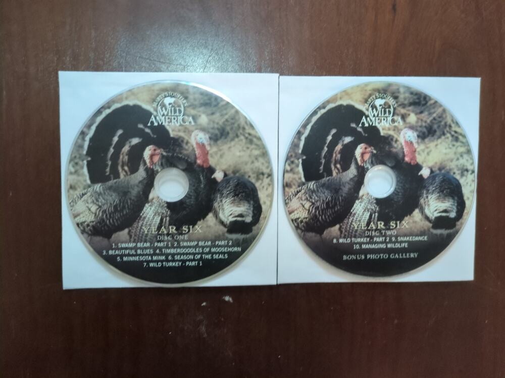 MARTY STOUFFER'S WILD AMERICA YEAR Six (6) DVD discs only